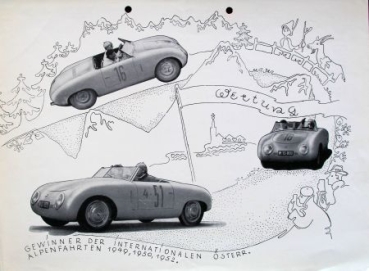 Denzel Sport-Convertible Modelprogram 1954 Carbrochure (9700)